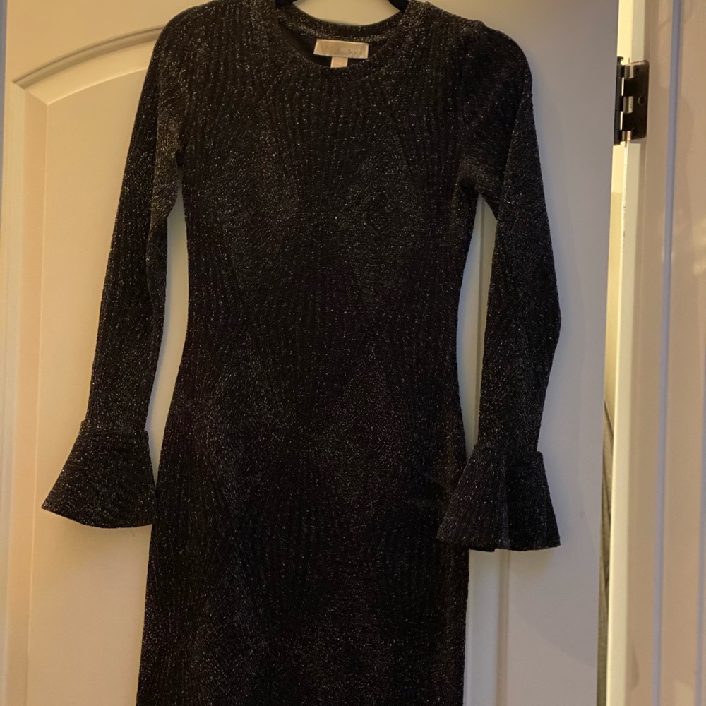 Body contour knit Michael Kors evening mini dress.